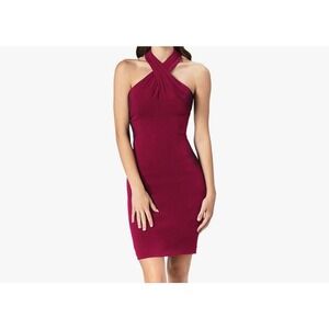 Dress the Population Women's Ryan Bodycon Mini Dress Sz L ~ Dark Magenta